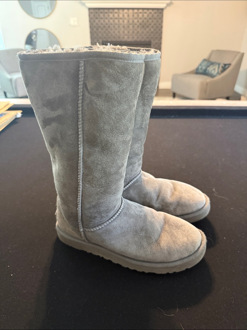 UGG Tall Classic Winter Boots in Gray